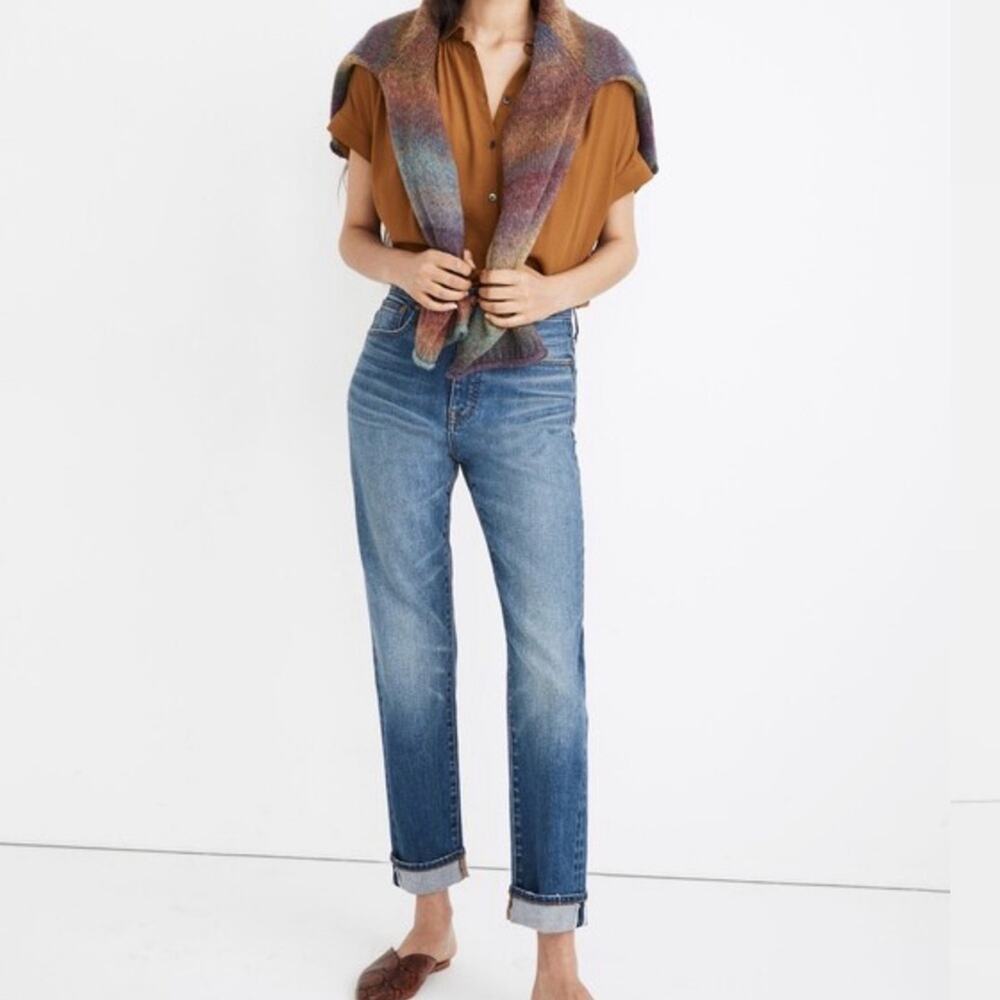 MADEWELL Women’s Classic Straight Blue Denim Jeans